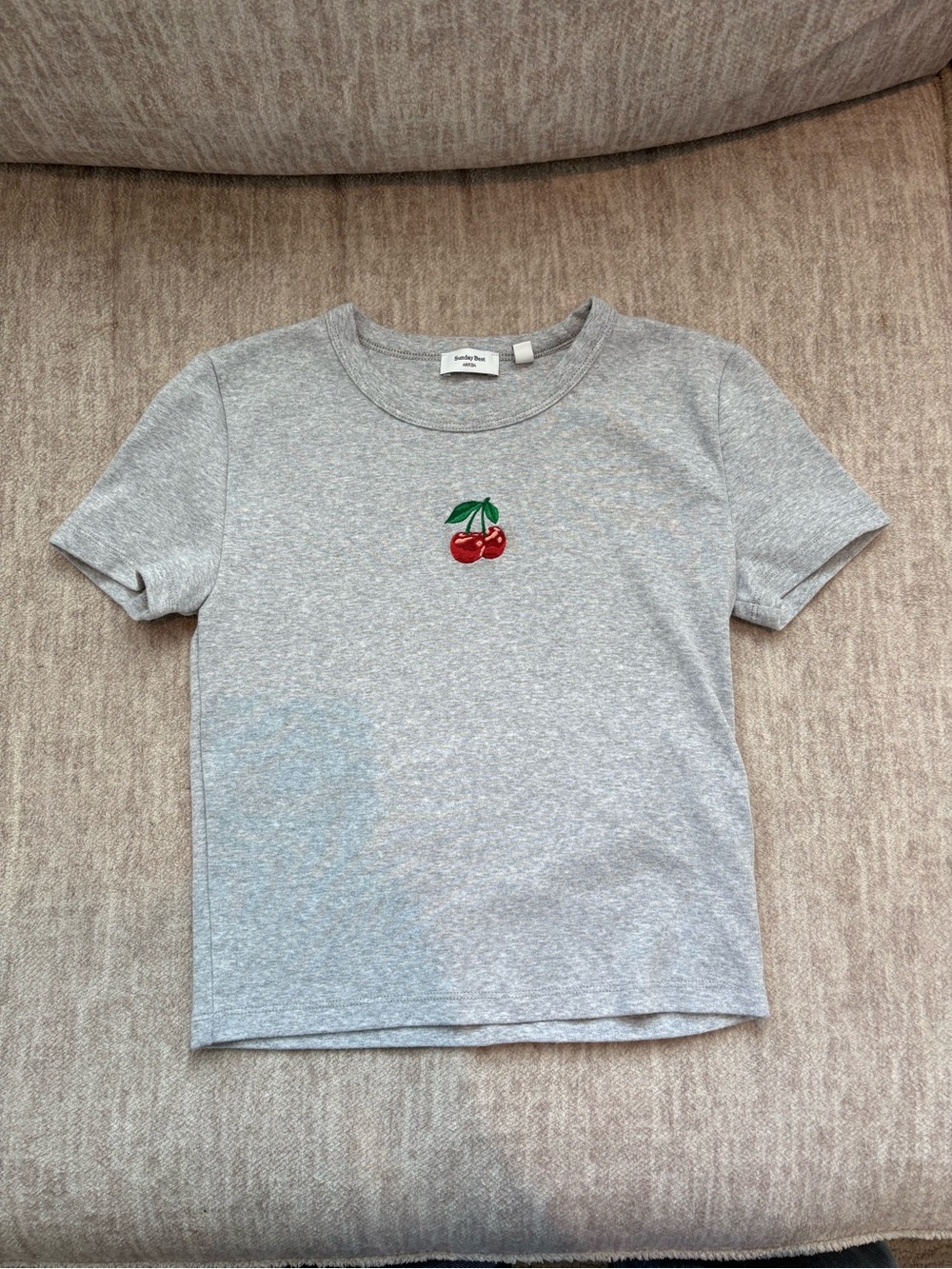 Aritzia Sunday Best Cherry Graphic Tee